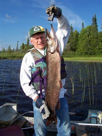 Paul Oesterreicher (Director of TASC) with 15.5 lb., 40 inch northern pike
